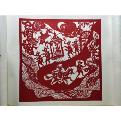 杨毅作品展示：＂河津剪纸＂