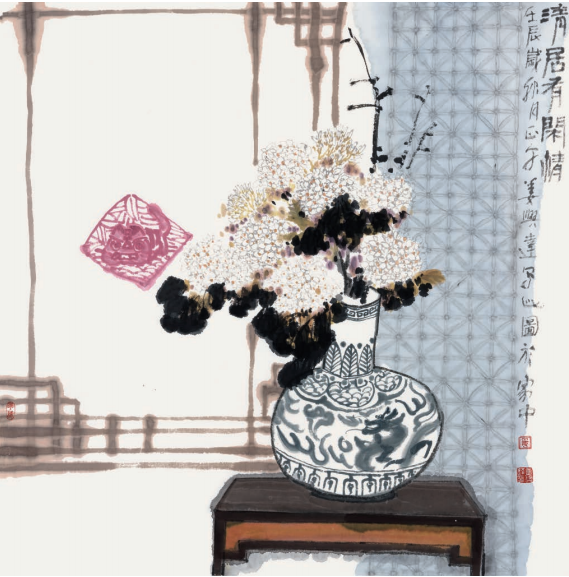 《清居有闲情》96cm×81cm　纸本水墨　2012 年