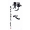 《静心》90cm×35cm 隶书 2024年2月