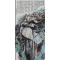 《泰山石》138cm×69cm 宣纸水墨设色  2017年